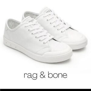 NIB Rag & Bone Standard Issue Lace Up White Leather